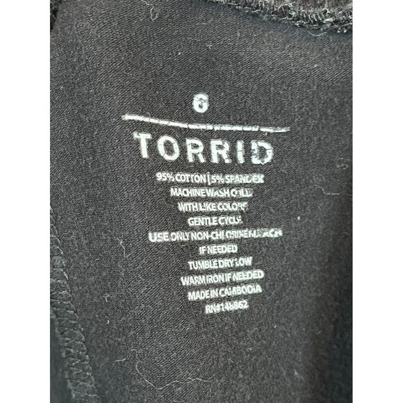 Torrid Women Pants Size 6X Black Pull On Legging Active Shorts Cacique Red Cherr - Picture 2 of 15